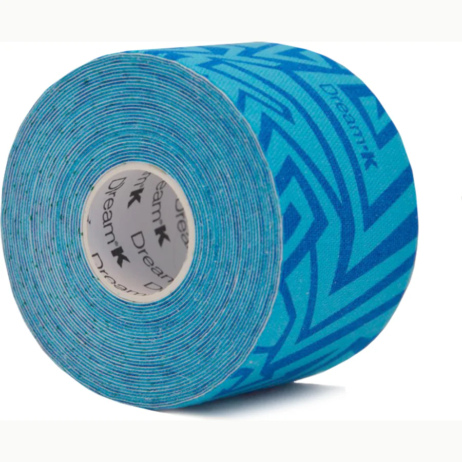 Dream K Tribe kinesiotape lichtblauw met donkerblauw design