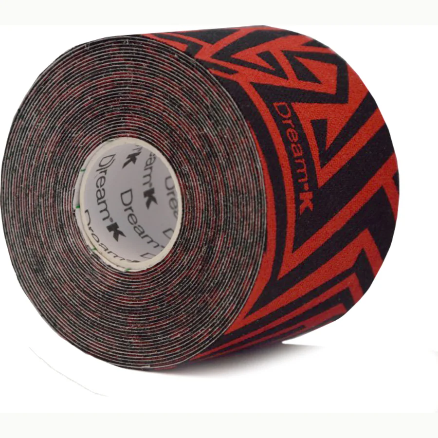 Dream K kinesiotape in de kleur Rood / zwart